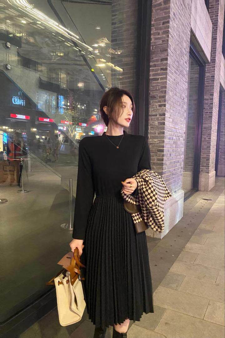 【现货】秋冬新款两件套连衣裙，女装连衣裙，芷炫