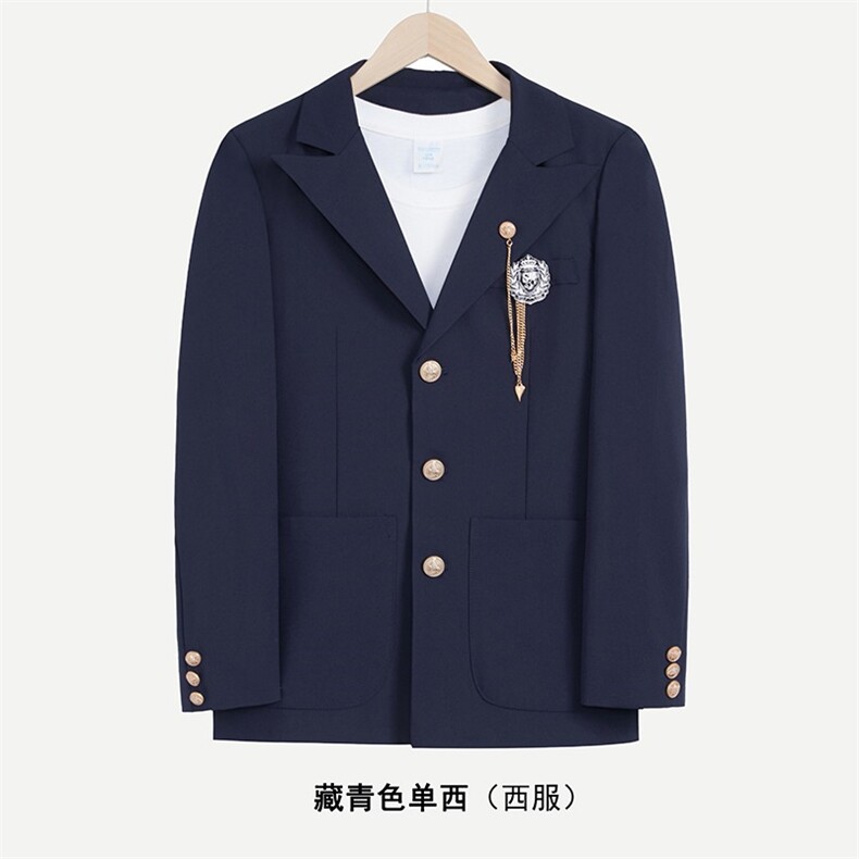新款学院风dk制服男学生西服外套三粒扣jk西装班服潮W6620-P61,男装西服,星座412-3