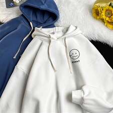 WY2072-P35加绒款-P40纯棉连帽卫衣男大码运动帽衫宽松薄，男装卫衣，电商A040