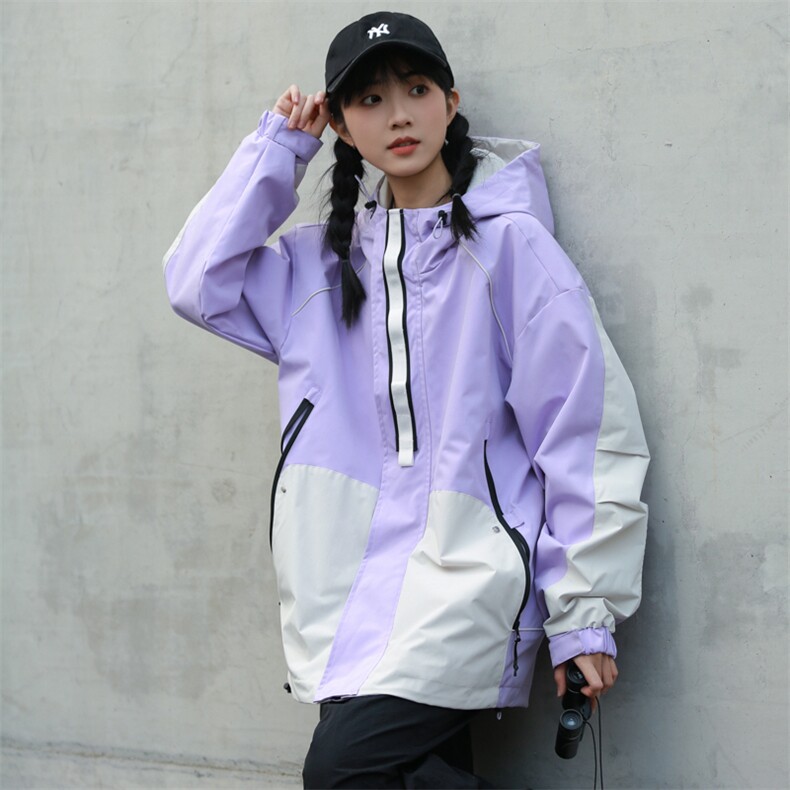 Cityboy情侣时尚连帽冲锋衣外套夹克团体班服,男装夹克,星座301D-5(原星座1415）