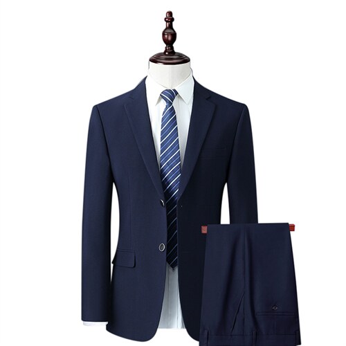 中老年男装西服爸爸装西服外套商务休闲西服两件套MNSA8805-P290，男装西服套装，电商B212（原钱塘6029）
