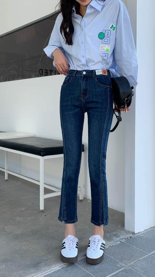 弹力牛仔烟管裤裤型没话说，其它，简 影