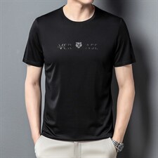 男士短袖T恤2023新款圆领纯色薄款中年爸爸装半袖上衣P45，男装T恤，星座1105-3