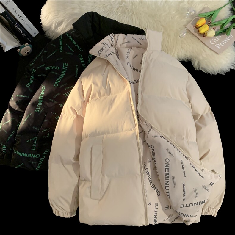 棉服男士秋冬季两面穿潮牌加厚保暖棉袄棉衣上衣服外套男款ZM04,男装棉衣,星座310B-1