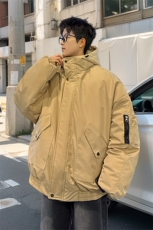 堆堆袖棉衣男冬季新款港风休闲连帽棉服学生面包服MF9006-P95，男装棉衣，星座214-3