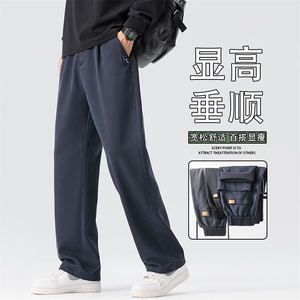 牛仔裤男士2025秋季新款宽松直筒美式潮牌阔腿休闲长裤K6661-P50图片