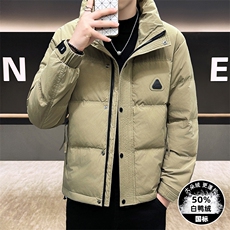 DS-A225标2025冬季新款男士立领时尚潮流白鸭绒羽绒服夹克，男装夹克，电商A225
