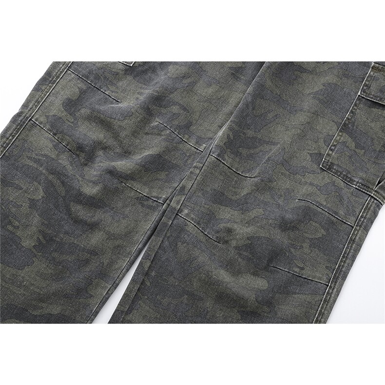 6140-高质量迷彩色工装裤直筒休闲裤P65X108,男装牛仔裤,电商C315
