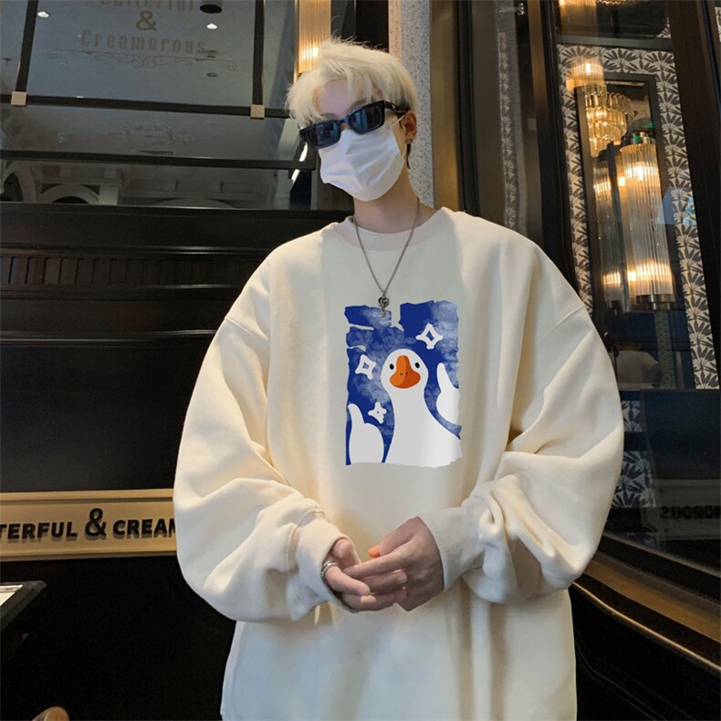 ！圆领卫衣男装港风长袖T恤男外套男WY252-特P23,男装T恤,电商B367