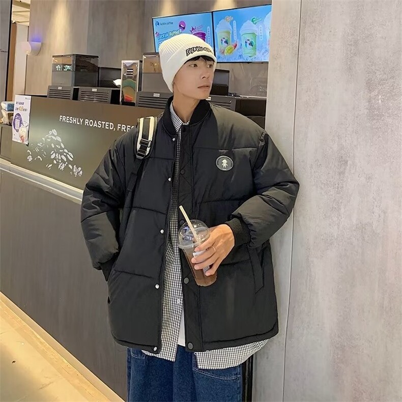 加绒加厚冬款男棒球立领棉衣面包服休闲夹克外套MA535P75,男装夹克,星座1013-1