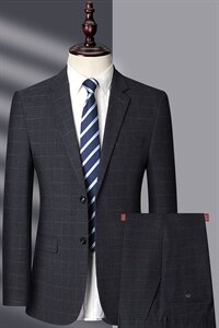 2021休闲商务西服套装爸爸装中老年西服上衣外套MNSA1579-P290，男装西服套装，电商B212（原钱塘6029）