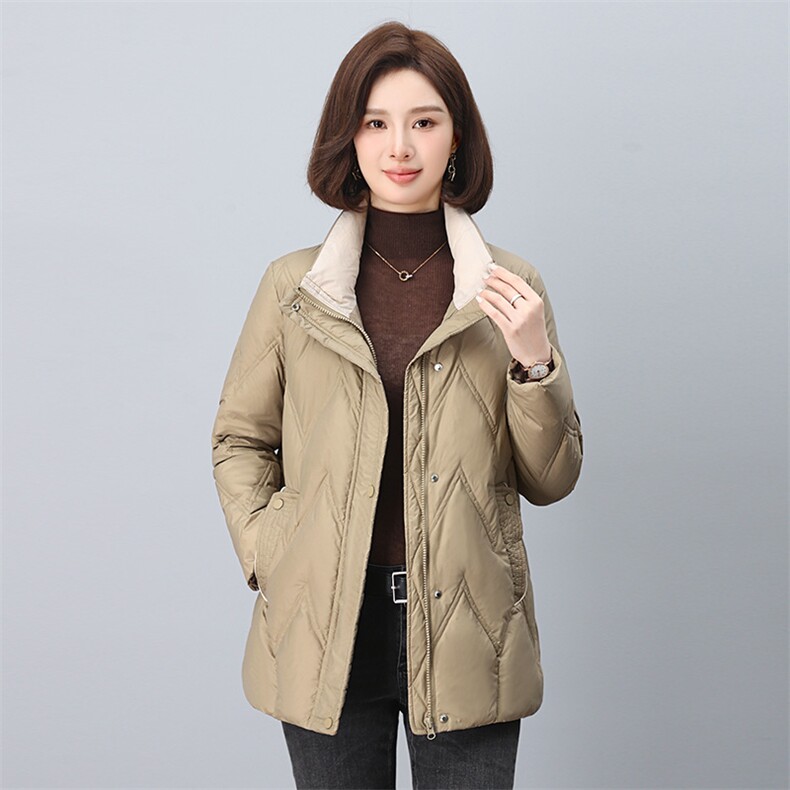2024冬季新款棉衣加厚女外套短款立领小个子冬装棉服外套,女装棉衣/棉服,雪樱依海