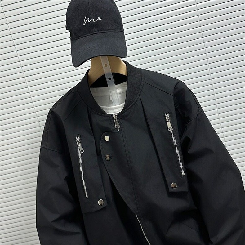 美式飞行员夹克男春秋季宽松潮牌棒球服冲锋衣外套W6599-P60,男装夹克,星座412-2