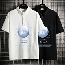 PL57241-P35翻领短袖polo衫男大码胖子半袖t恤男有领保罗衫网格，男装Polo衫，电商A040A