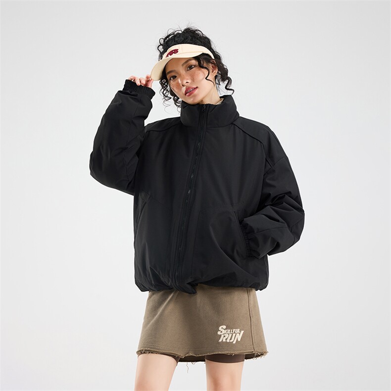 现货冬季美式休闲加厚雪山外套夹克立领纯色三防户外工装棉服,男装夹克,电商A443