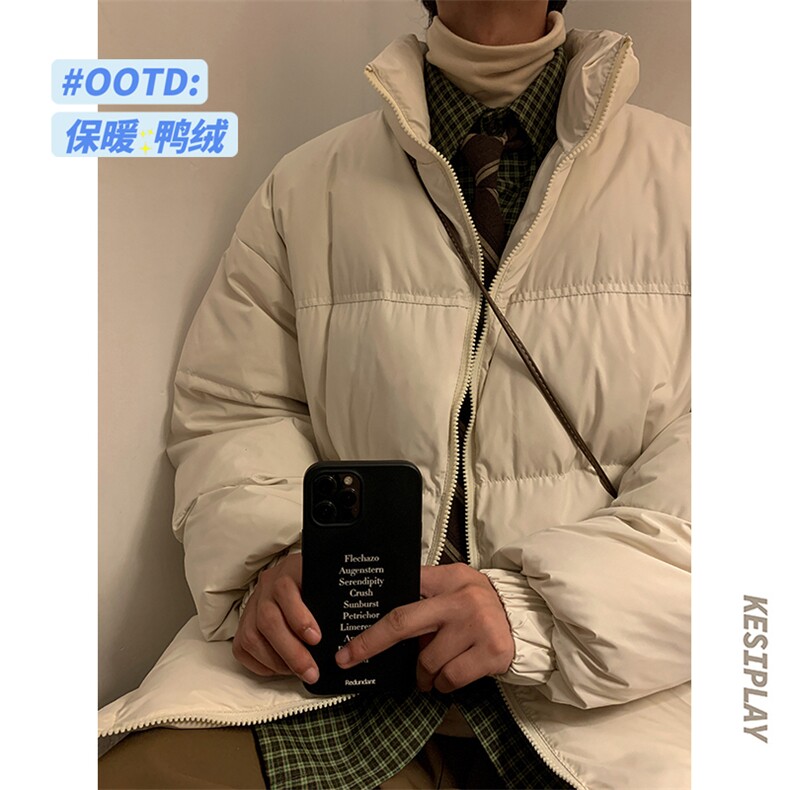 HD1320-TP160控248-冬季港风加厚棉衣男2022宽松大码外套羽绒服,男装羽绒服,电商A102