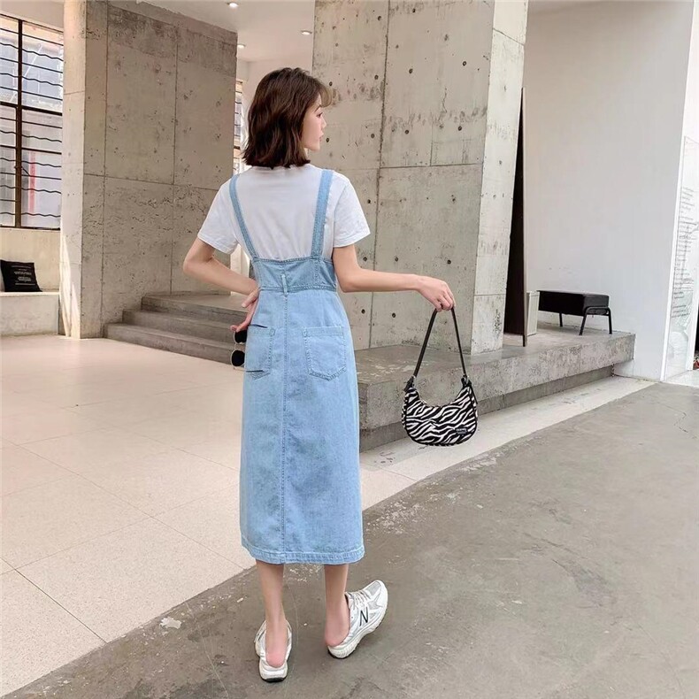 牛仔背带裙，女装，QY2