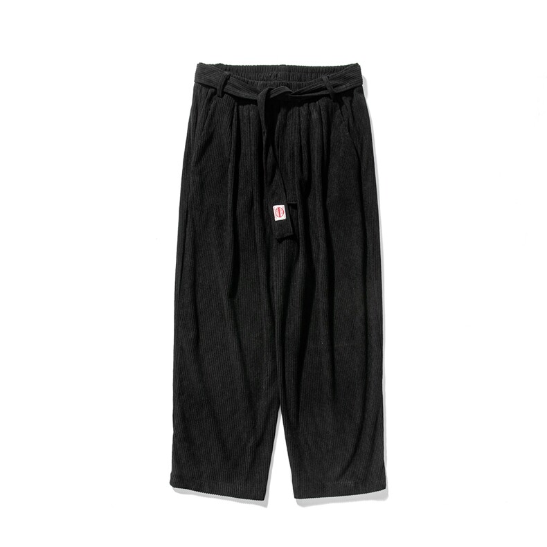 春夏新款港风大码日系灯芯绒直筒休闲裤阔腿风潮K159/P60,男装休闲裤,钱塘713