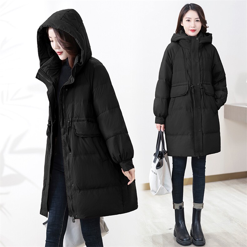 时尚潮流长款羽绒服冬季保暖显瘦外套,女装羽绒服,凯瑟曼