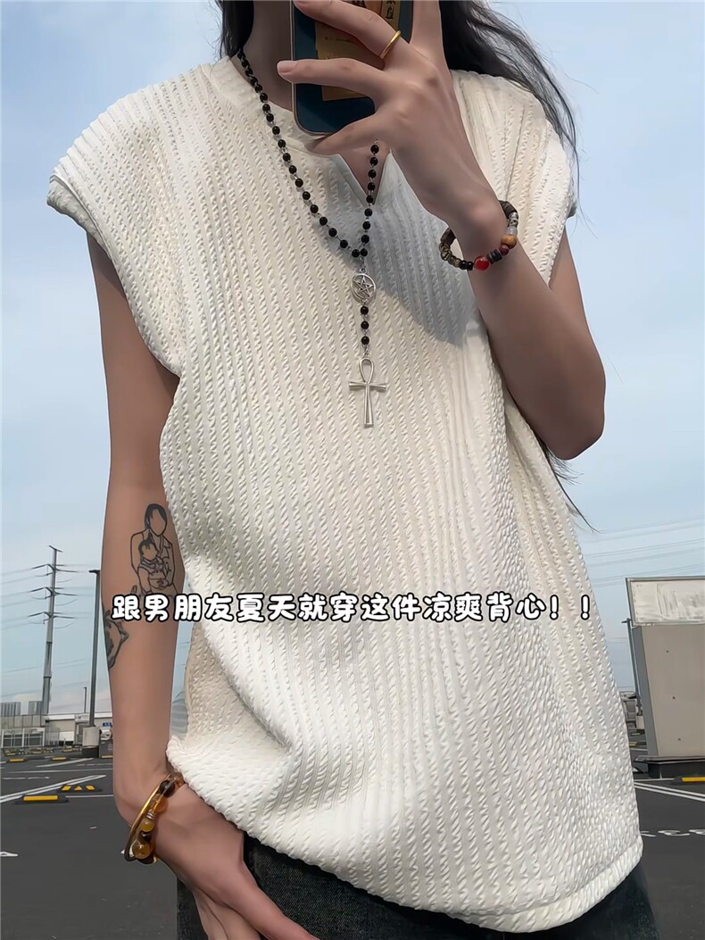 XZ809A/BXXX02/特P18/控38美式V领坎肩背心T恤,男装背心/马甲,星座809A(原222-1)