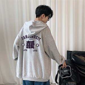 KS21256-P38 连帽开衫卫衣男运动外套大码班服图片