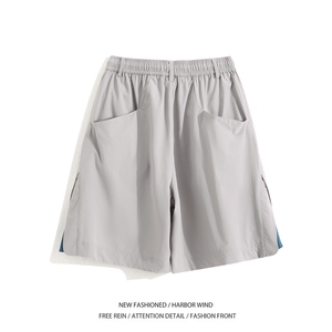 夏季新款户外机能速干简约宽松短裤B315-K25751-特p30控58图片