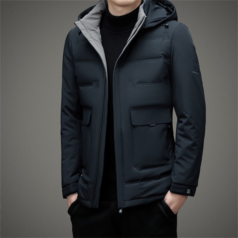 BAMJ-8995钱塘2020-2商务休闲冬季厚款中年男士简约他羽绒服P200,男装羽绒服,钱塘207-2