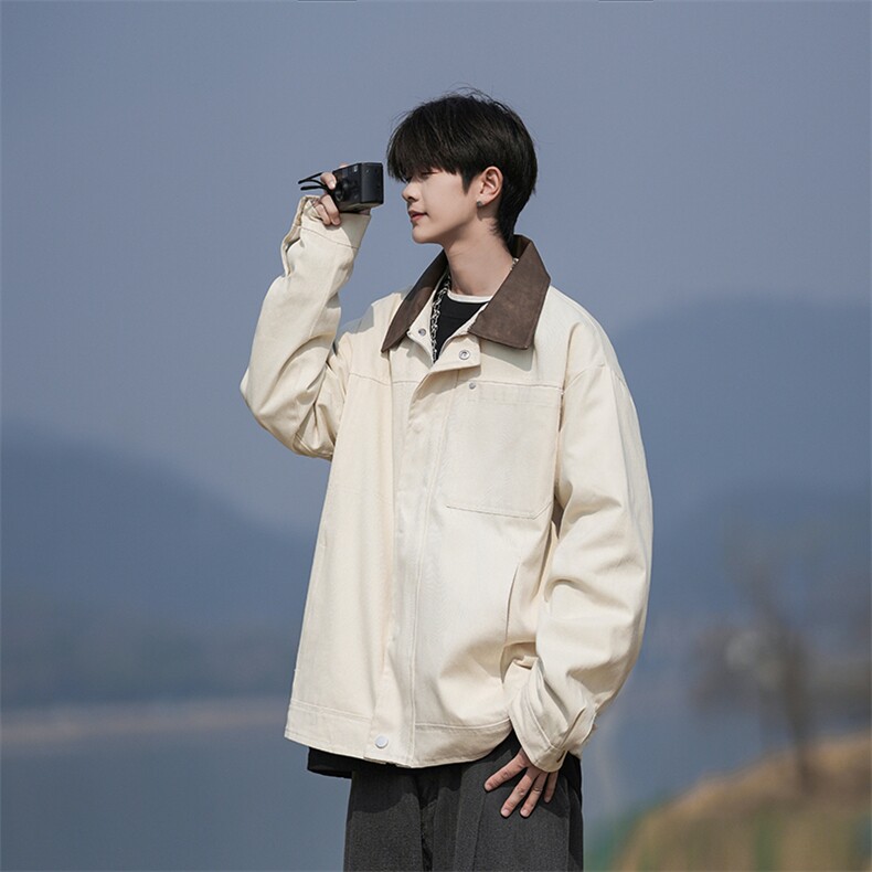 109-JK2520-P85秋季新款纯棉翻领夹克外套控138,男装夹克,星座109