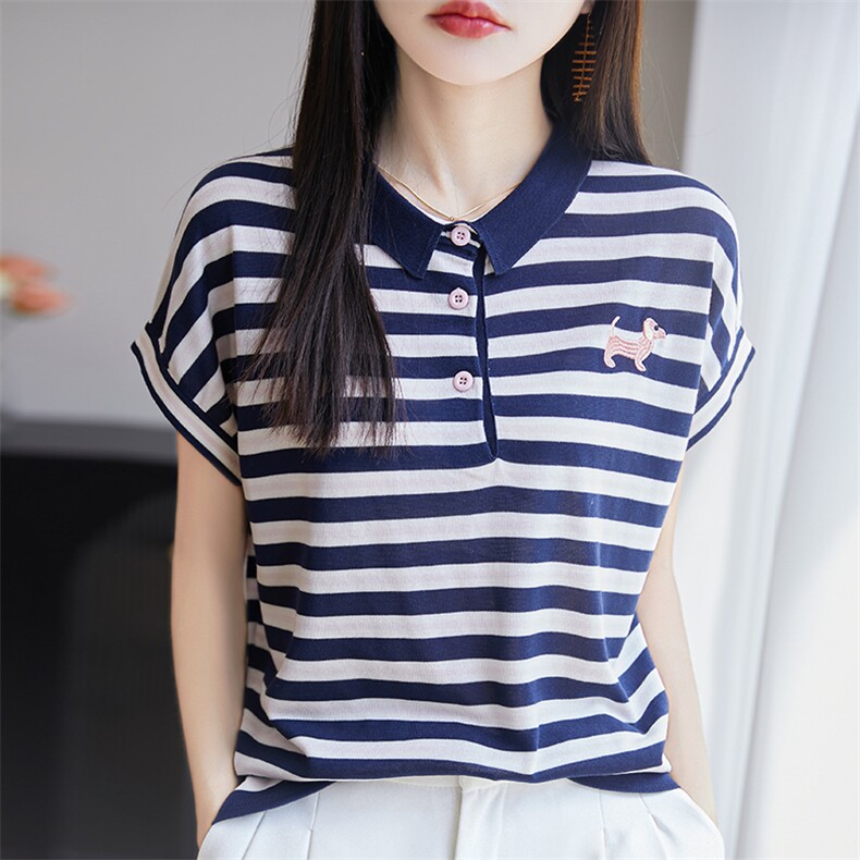 莱赛尔天丝短袖~薄如蝉翼夏季女款贵妇首选面料透气排汗,针织衫/毛衣,尚雪电商供货