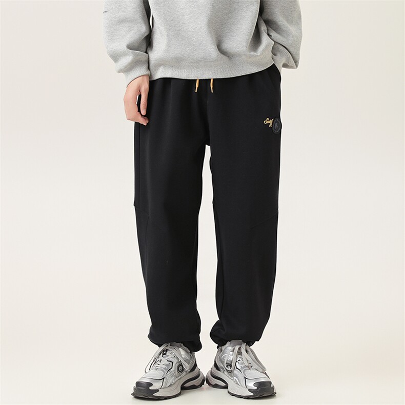 2025冬季新款男装日系宽松加绒加厚运动休闲棉裤束脚卫裤P976-F88,男装休闲裤,电商A101（原外27）