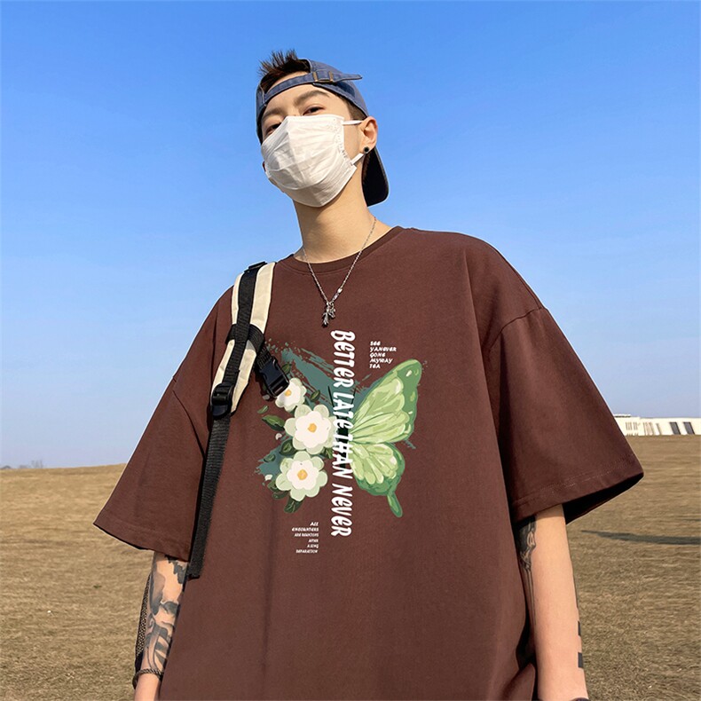 数据超好220克重磅美式潮牌短袖t恤T995-P28直播有280克品质P35,男装T恤,电商A486