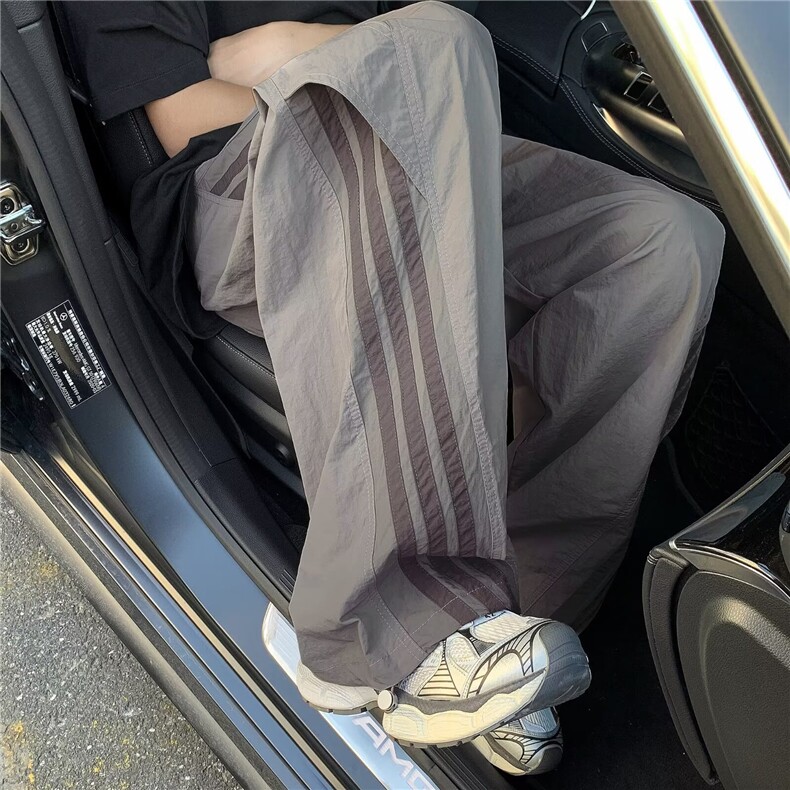 美式嘻哈工装裤潮高街爵士舞休闲复古直筒运动情侣长裤春夏薄款,男装工装外套,星座601-2