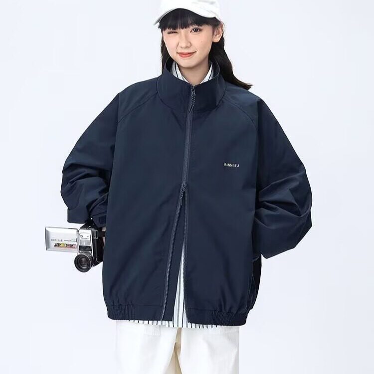 日系复古立领新款夹克上衣男女情侣春秋季高街新款休闲宽松外套潮,男装夹克,星座1210-1