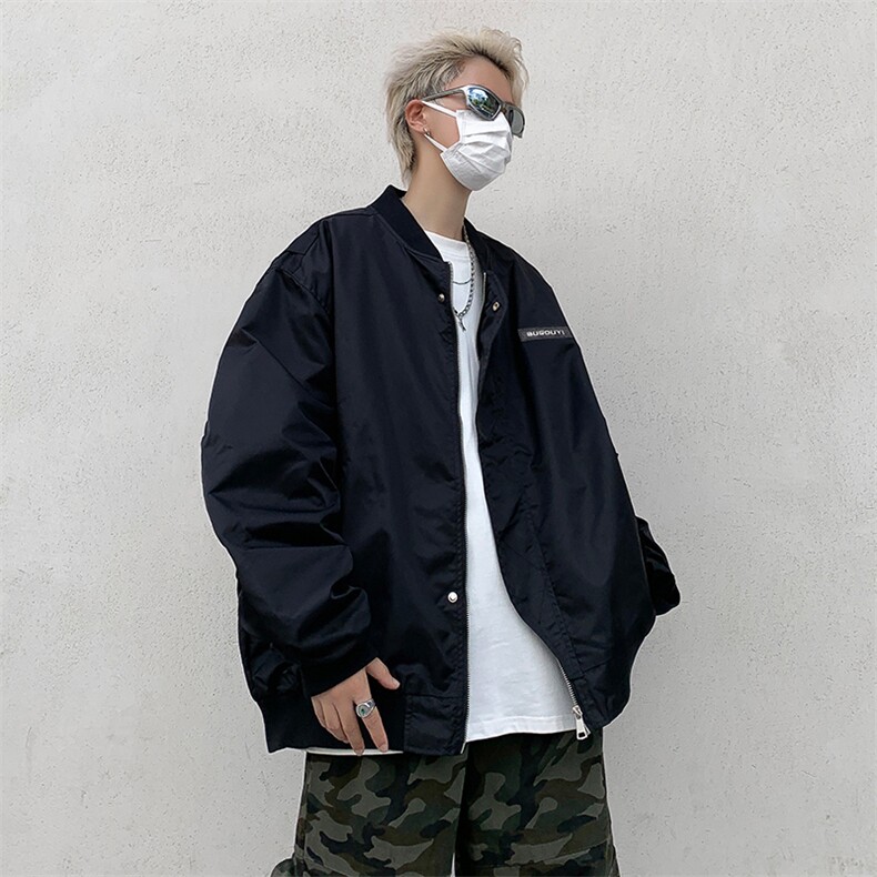 美式复古高街工装飞行员棒球服外套男ins潮牌宽松夹克JK866,男装夹克,星座1116A-1（原606A）