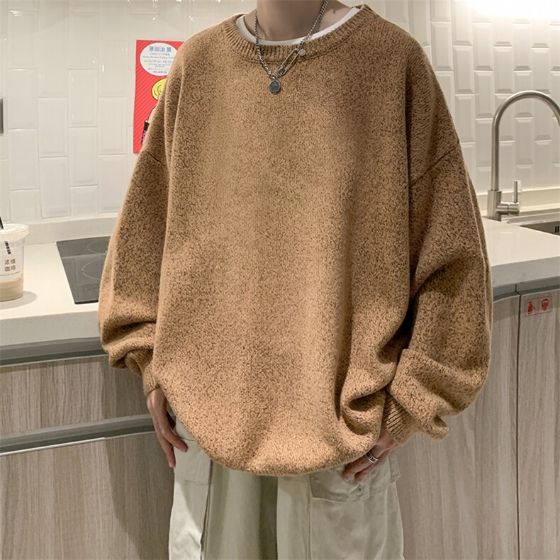 加厚加绒毛衣男大码毛线衣男针织衫男线衫M19099-P45加绒款-P65,男装针织衫/毛衣,电商A040