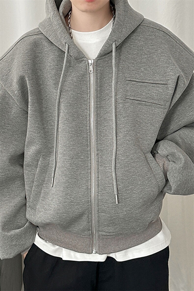 现货-春季短款阔版设计潮流连帽夹克男潮牌外套-AJ23061-P105,男装夹克,电商A351