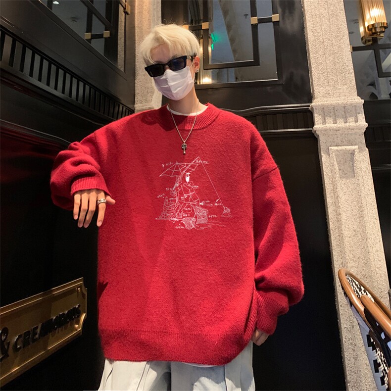 高质量！秋冬季半高领毛衣男士加绒加厚线衣针织衫男DMY533-特P38,男装针织衫/毛衣,电商B371