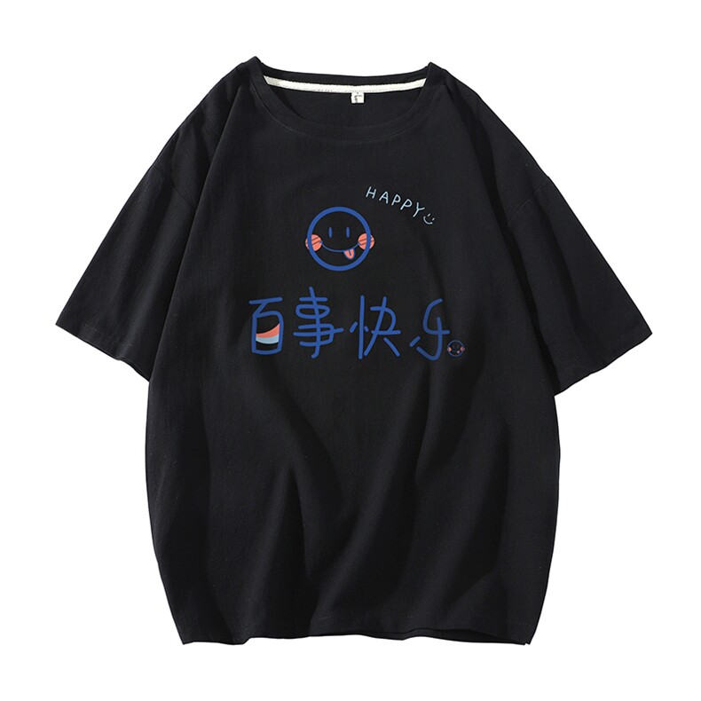 亚麻短袖t恤男大码五分袖男宽松七分袖白底YT26183-P30,男装T恤,电商A040A