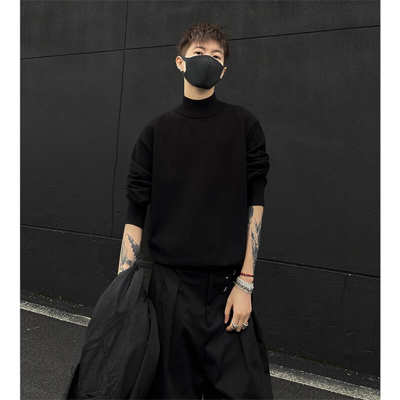 （现货）A421-M912针织打底衫半高领品质高TP45,男装针织衫/毛衣,电商A421