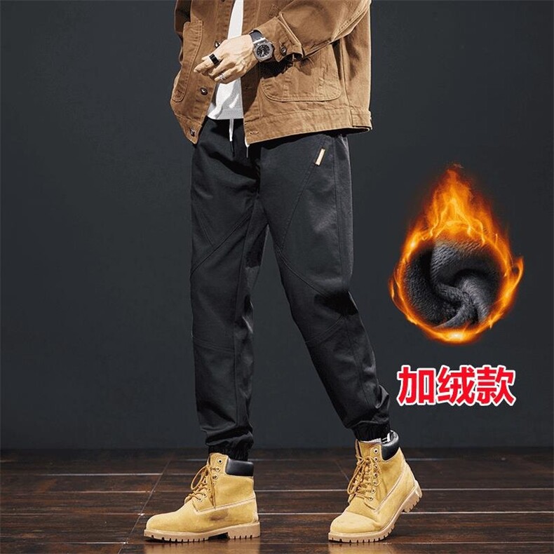 加绒加厚冬款男女休闲裤保暖束脚滑雪登山冲锋裤h523P45，男装棉衣，星座1013-1