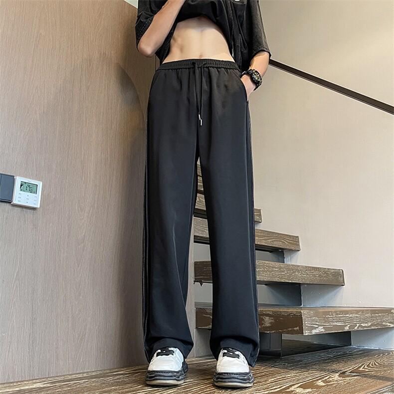XZ217-2-KR01-P45夏季冰丝垂感西装裤男大码直筒休闲裤,男装西服套装,星座217-2