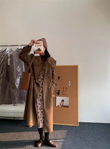 新款毛呢大衣女装中长款韩版图片