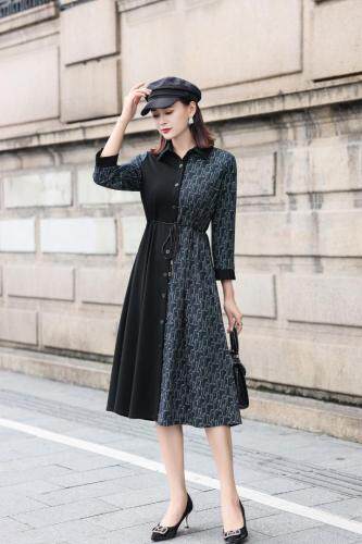 秋季连衣裙，AB版，女装连衣裙，雪飞诗