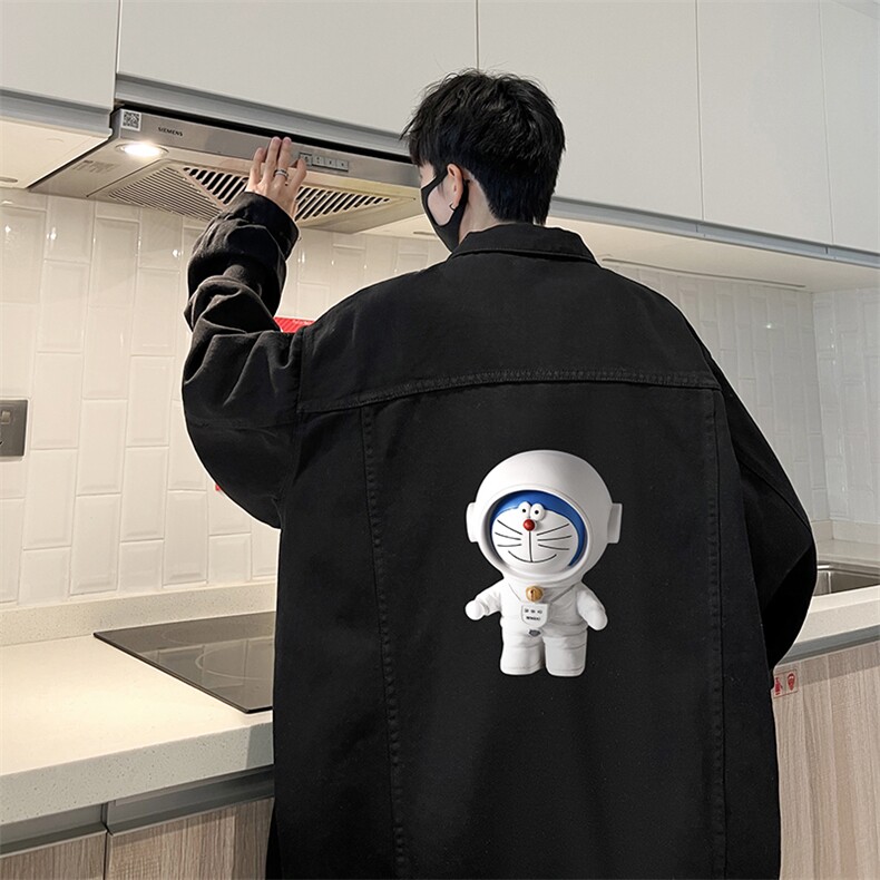 牛仔夹克男大码牛仔外套男茄克NJ77233-P60加绒款-P75,男装夹克,电商A040