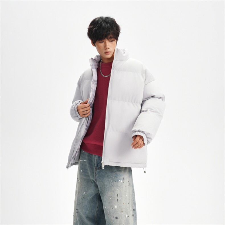 抖音得物美式潮流高品质格子三防加厚羽绒棉衣外套棉服MY5555-P68,男装棉衣,星座610B-1