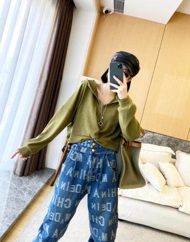 （新款）新款秋装针织卫衣，女装卫衣/绒衫，大麦