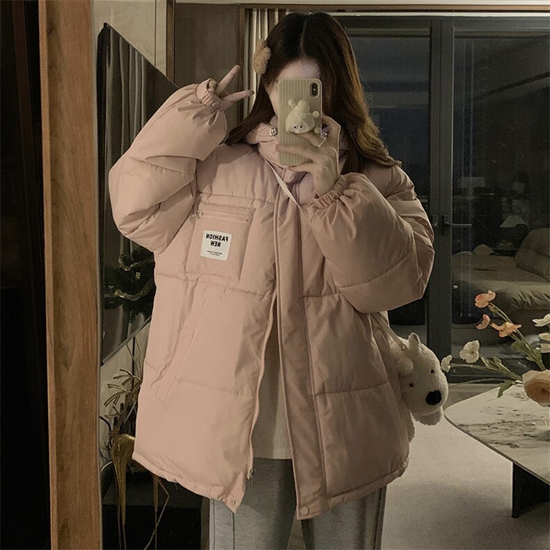 C857-P120加厚面包服棉衣女冬季学生宽松棉服外套女,男装棉衣,星座911-2(原星座613-2）