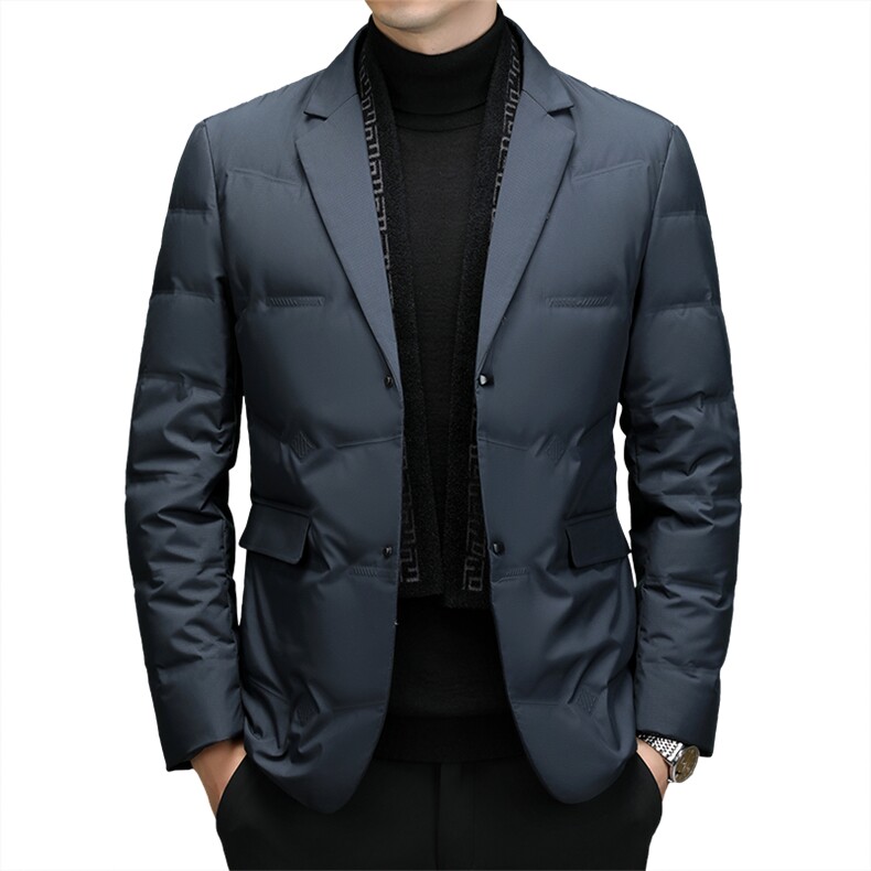 BZX8189钱塘2020-2商务休闲简约冬季厚款中年男士羽绒服P195,男装羽绒服,钱塘207-2