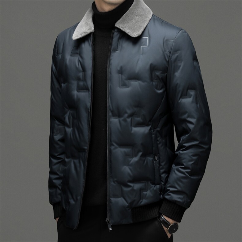 SNNYR89662秋冬新款2023年男士休闲羽绒服加厚保暖夹克外套P200，男装羽绒服，电商B360