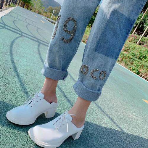 2121春装重工牛仔裤，女装牛仔裤，柚格